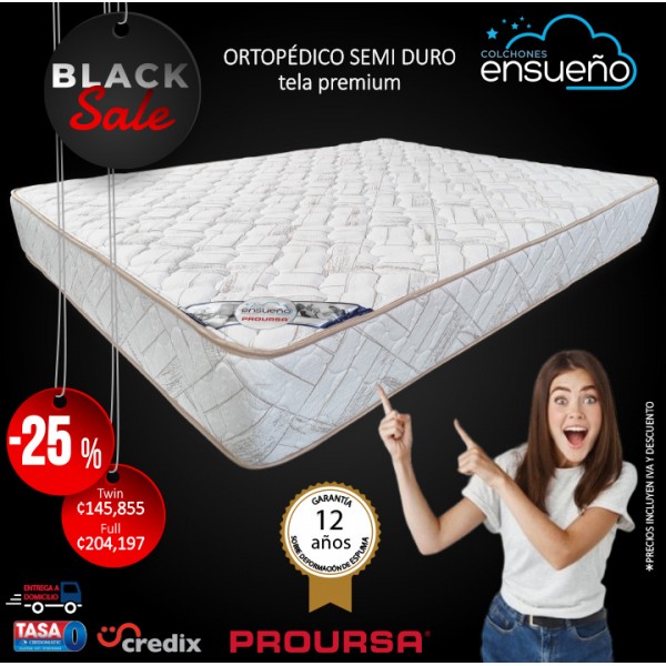 Colchón 7" Ortopédico SEMIDURO